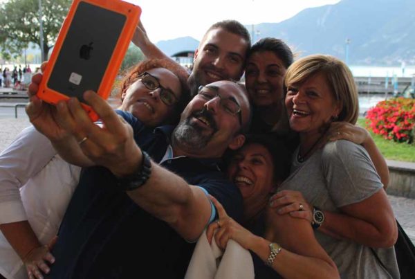 City Game Team selfie conquering il Lago di Iseo