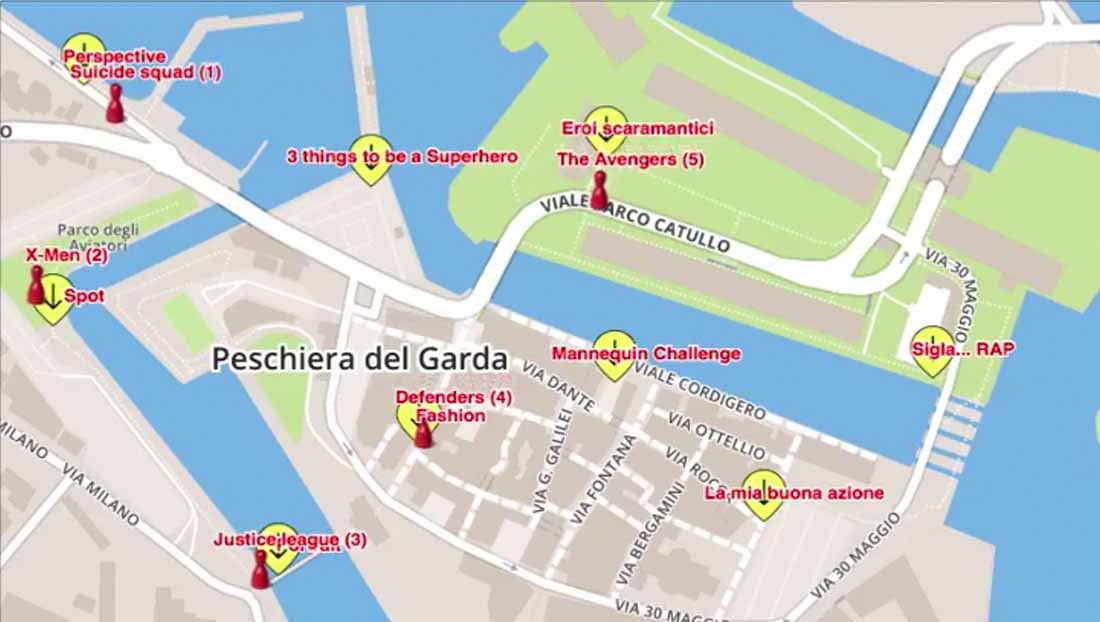 Caccia al Tesoro con iPad per team building interattivi 2.0 city game We can be Heroes Peschiera del Garda